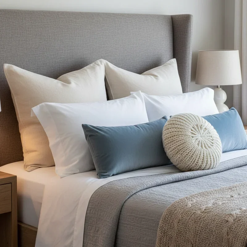 Bed Pillow Arrangement Ideas