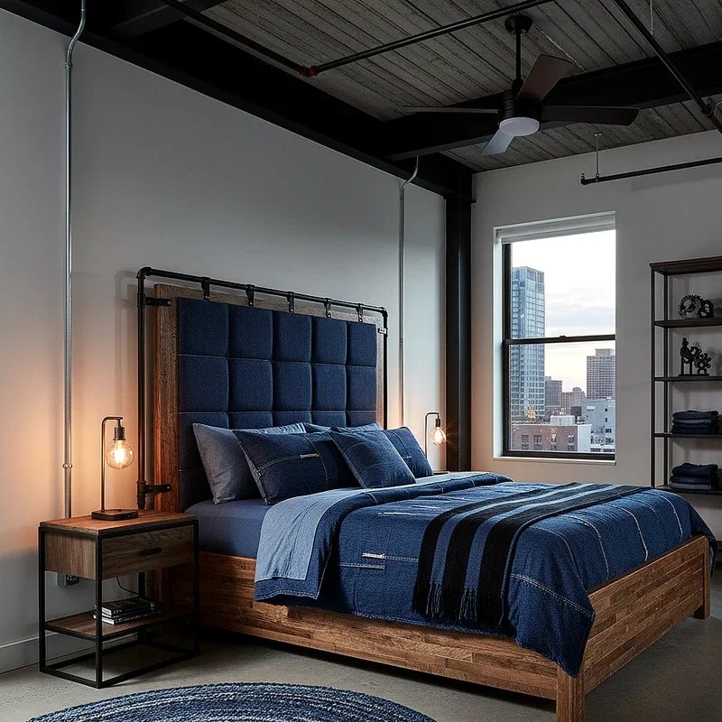 Black and Blue Bedroom Ideas