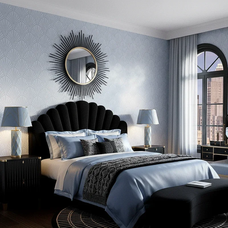 Black and Blue Bedroom Ideas