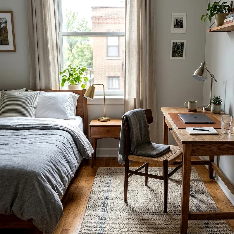 Desk Next to Bed Ideas