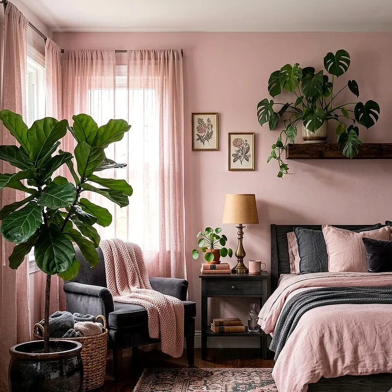 Pink and Gray Bedroom Ideas