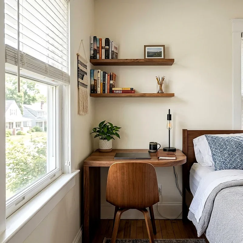 Desk Next to Bed Ideas