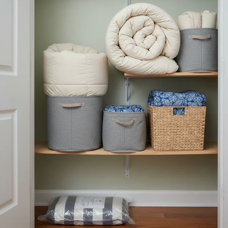 Comforter Storage Ideas
