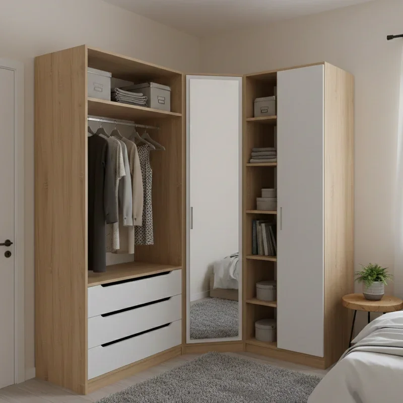 Corner Wardrobe Ideas for Small Bedroom