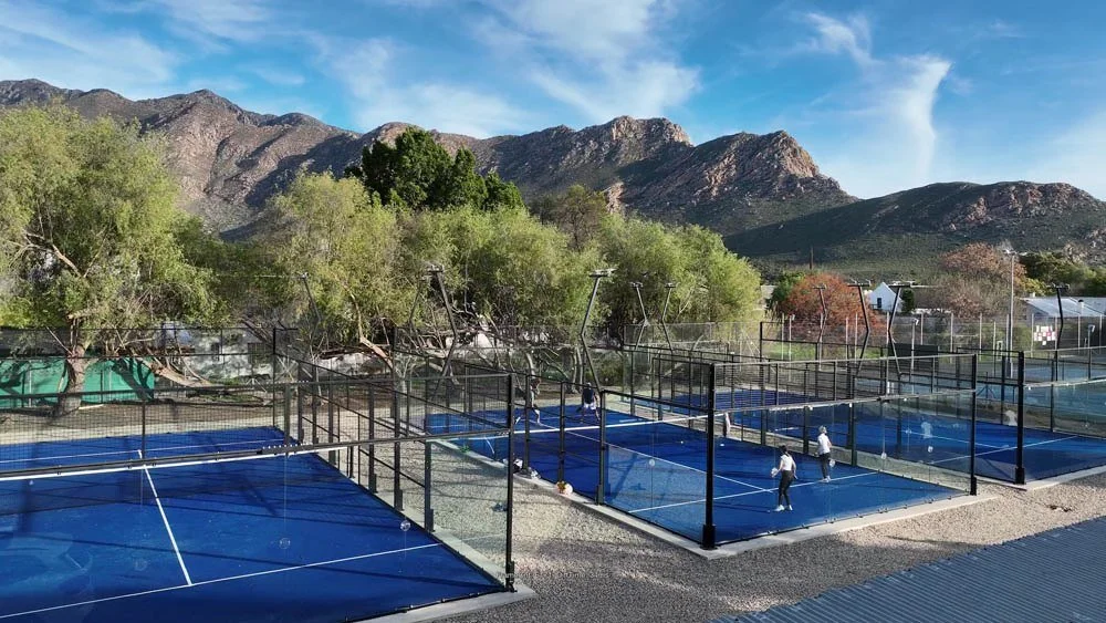 Padel courts at Montagu Padel built by PadelNation.