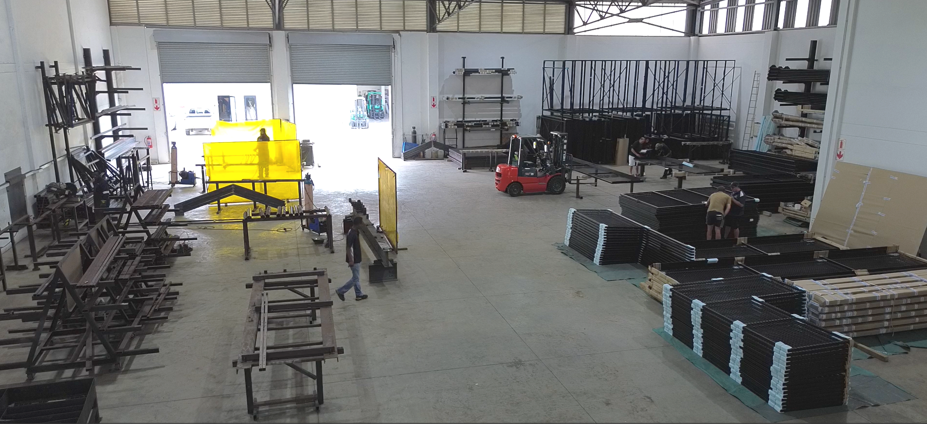 A drone image of PadelNation's factory based in Ballito.