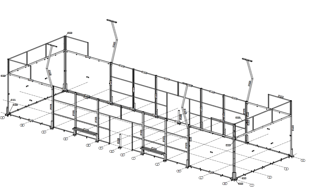 single padel court design