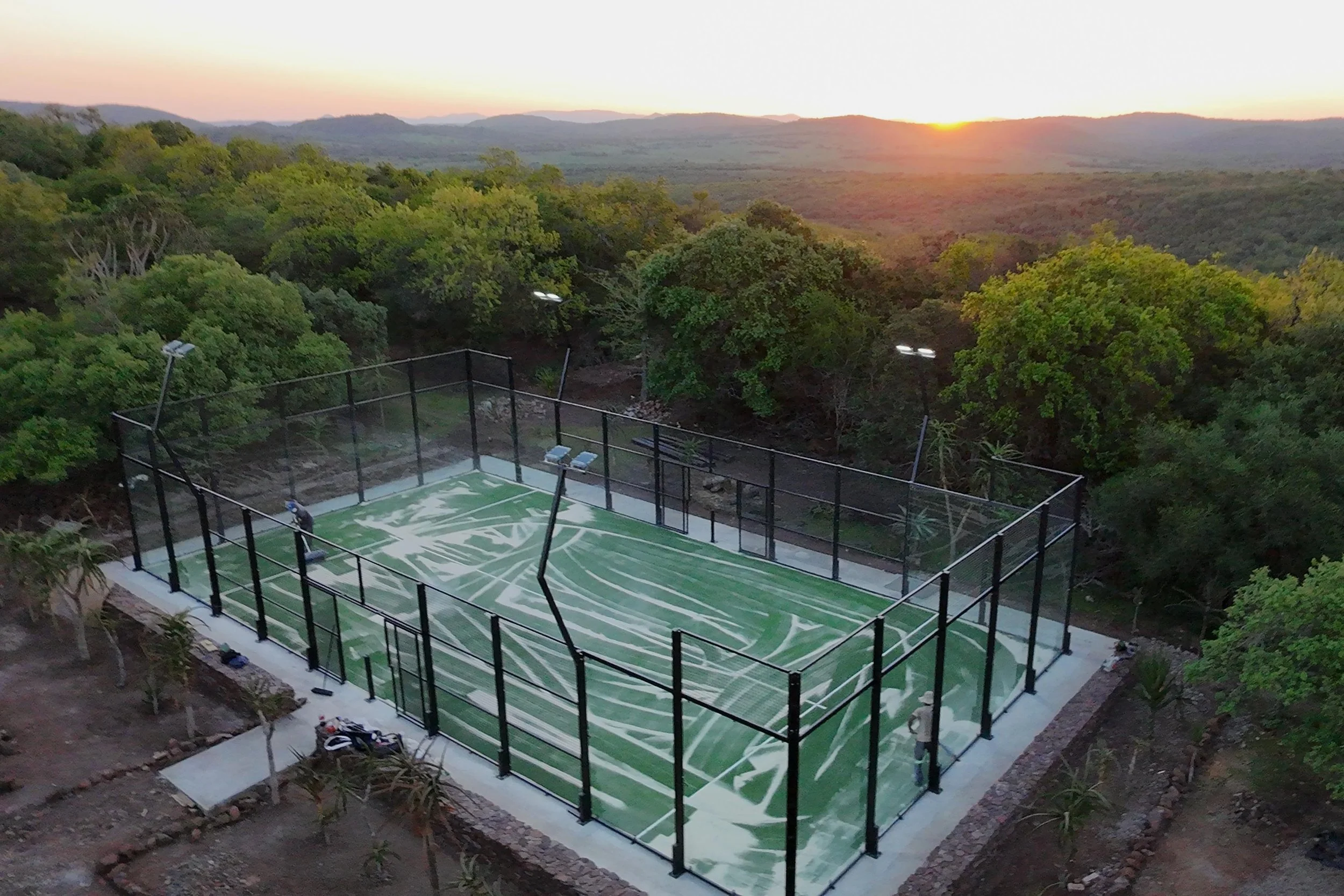 Private Game Lodge in Northwest, Padel courts built by PadelNation.