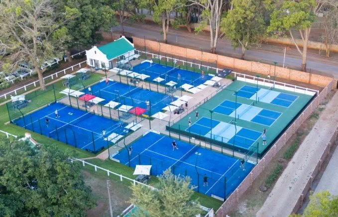 Padel courts at Stable Sports Zimbabwe built by PadelNation.