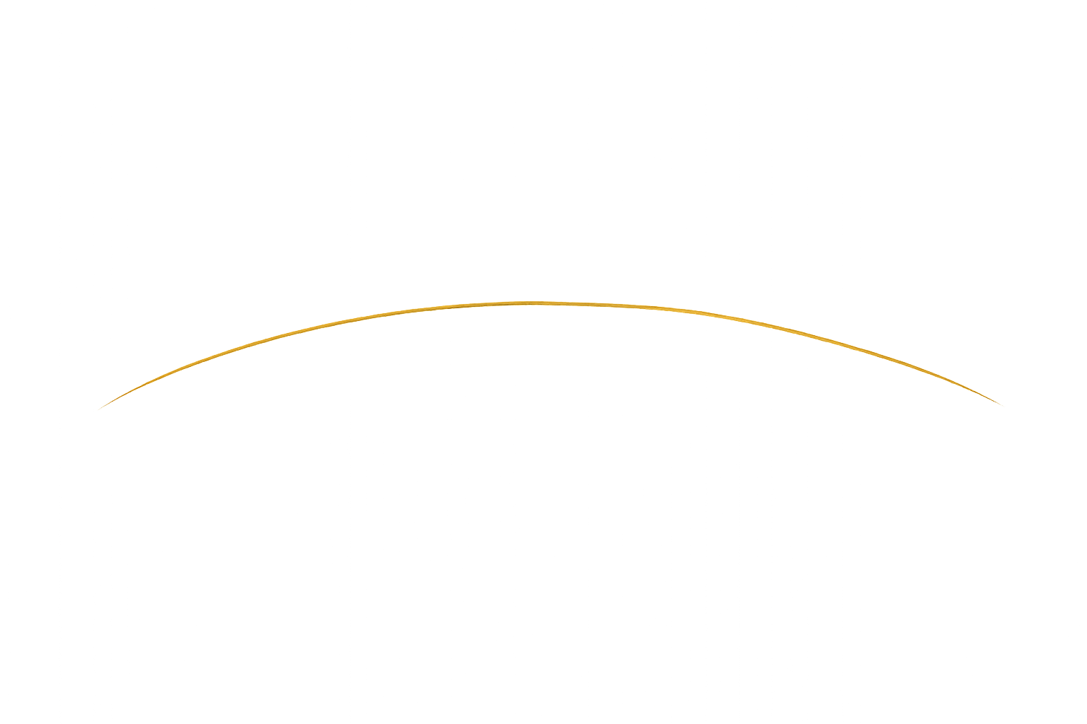 Gold arc brand image for Light Within Collective