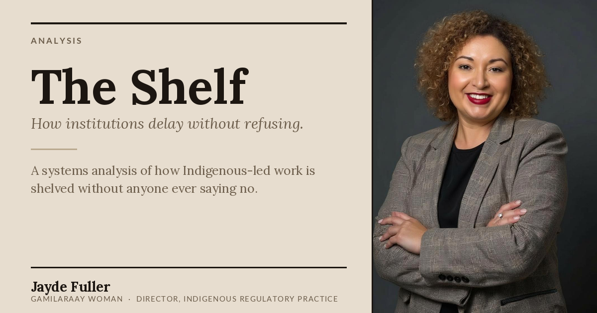 The Shelf: How Institutions Delay Without Refusing