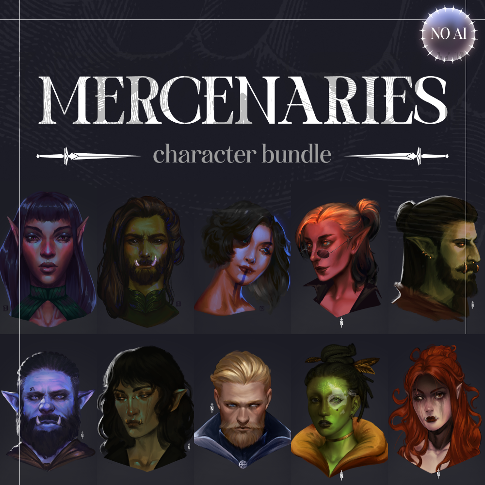 Character art bundle - Mercenaries