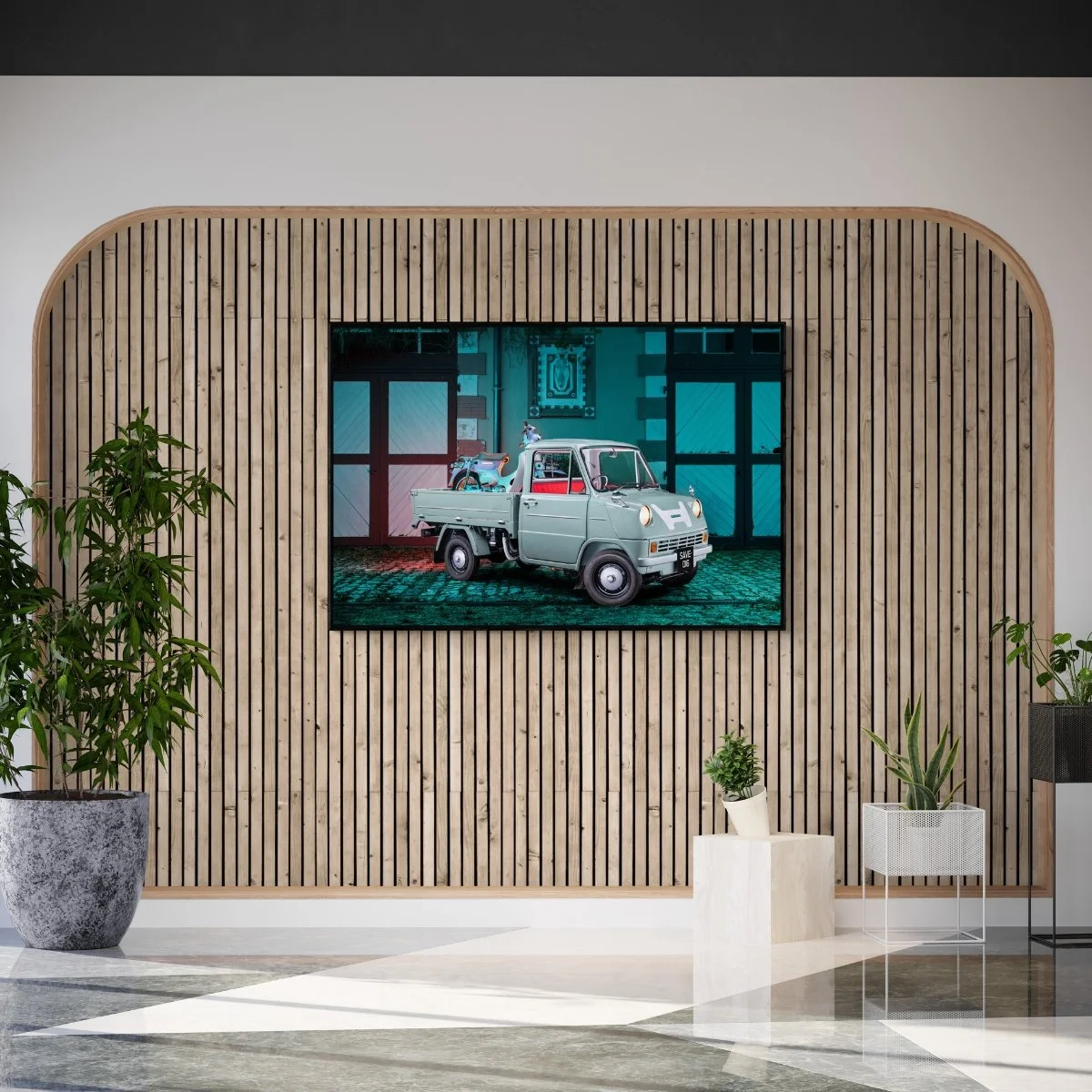 Photographie d’art Honda T500 tirage 110x165 cm – Night Car Studio