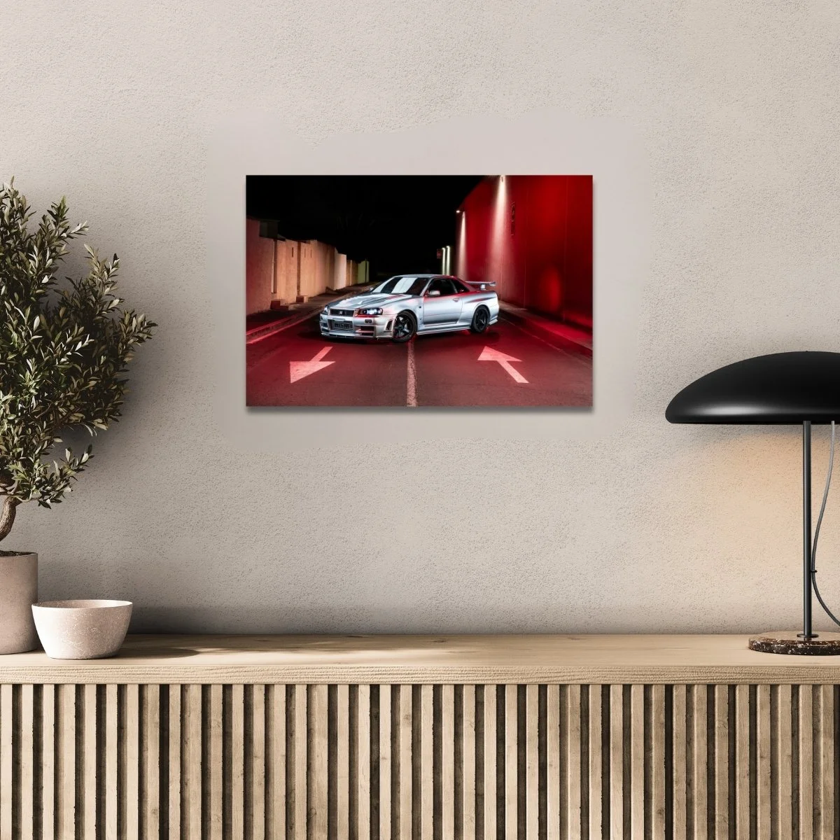 Photographie d’art Nissan Skyline R34 Z-Tune tirage 40x60 cm – Night Car Studio