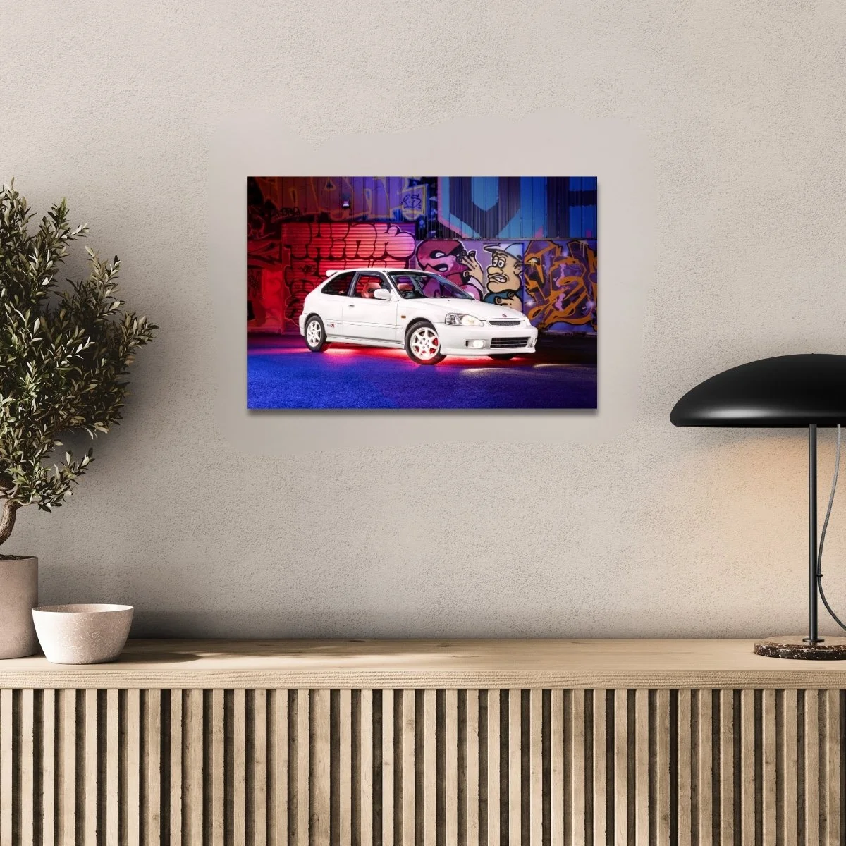 Photographie d’art Honda Civic Type R EK9 tirage 40x60 cm – Night Car Studio