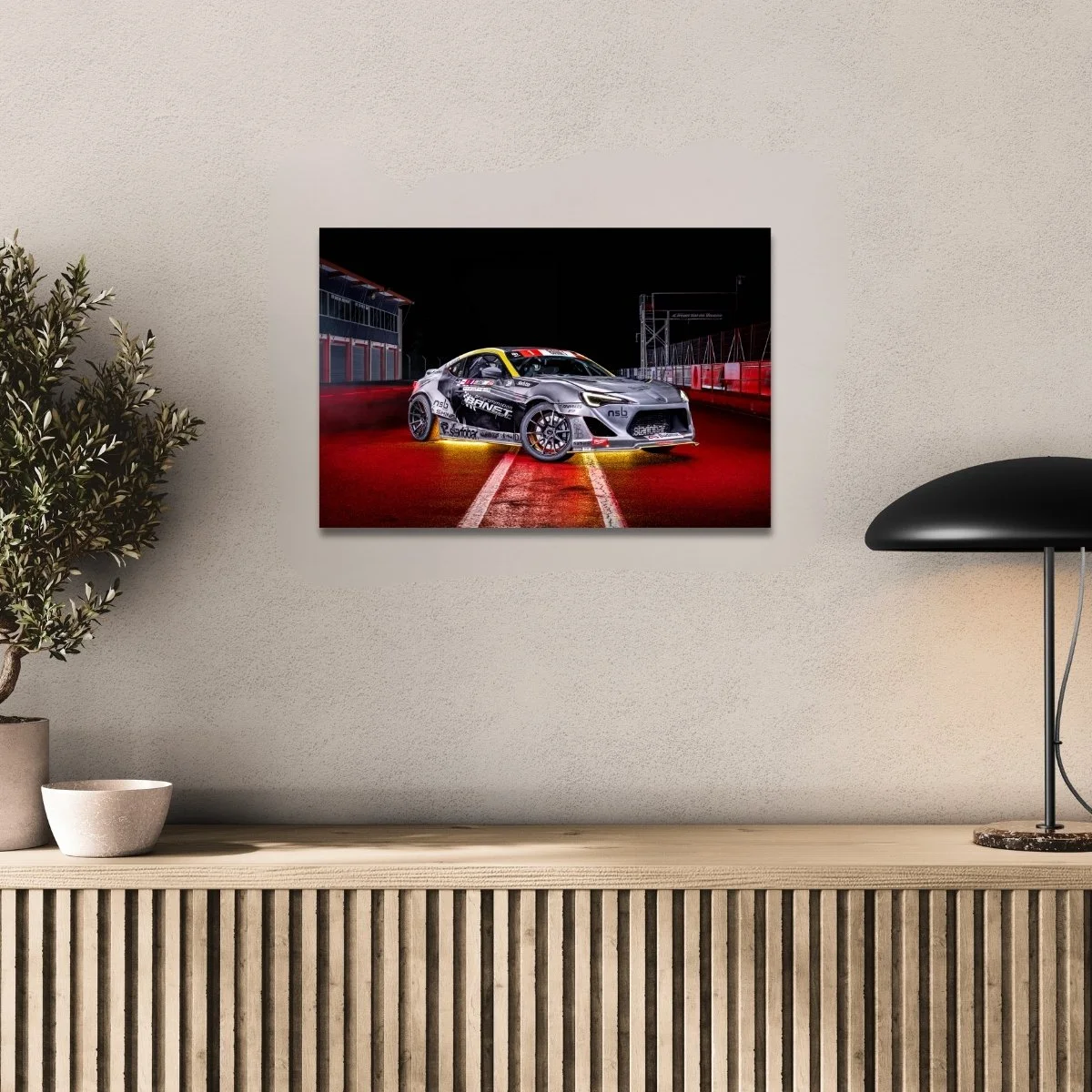 Photographie d’art Subaru BRZ Drift tirage 40x60 cm – Night Car Studio