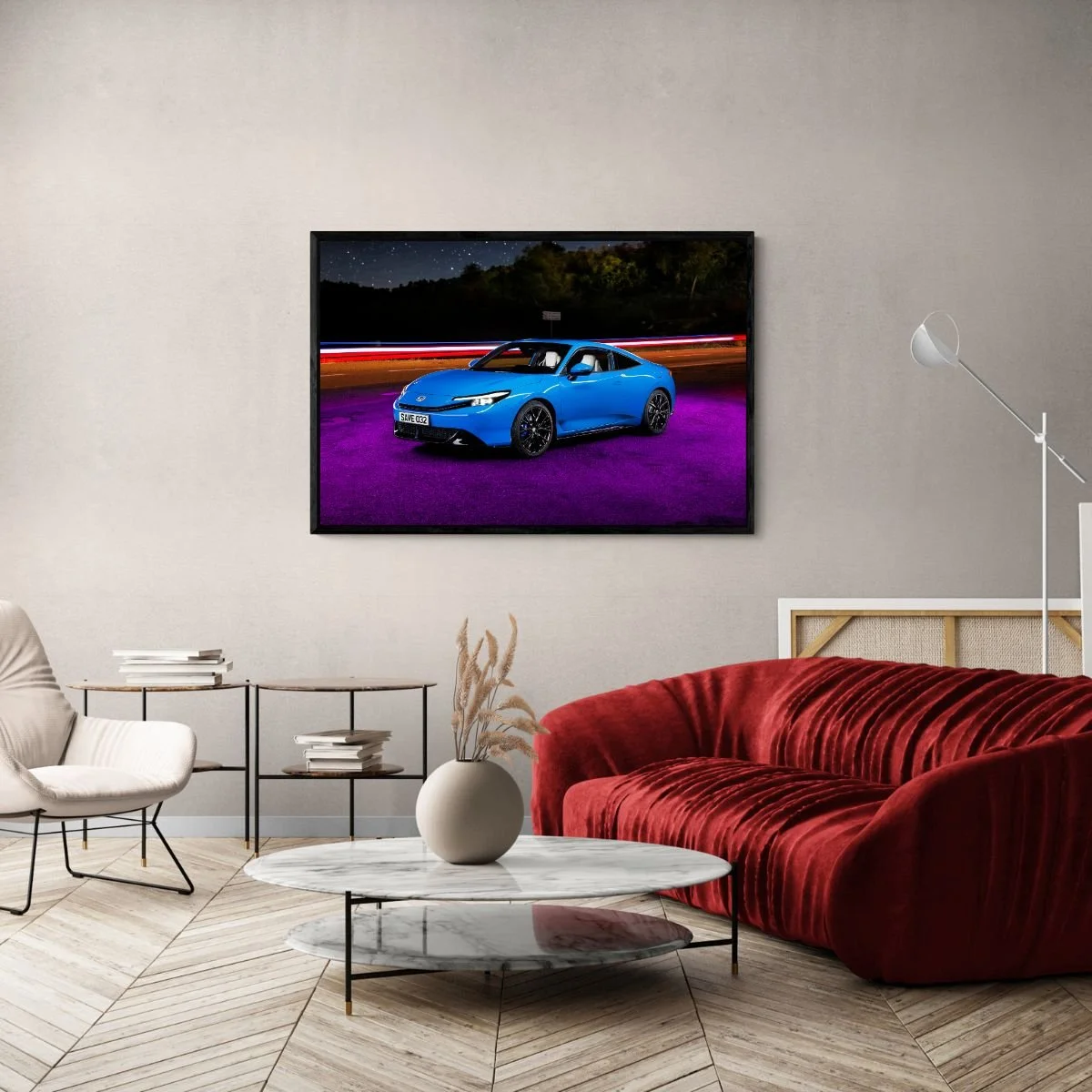 Photographie d’art Honda Prelude 6G tirage 80x120 cm – Night Car Studio