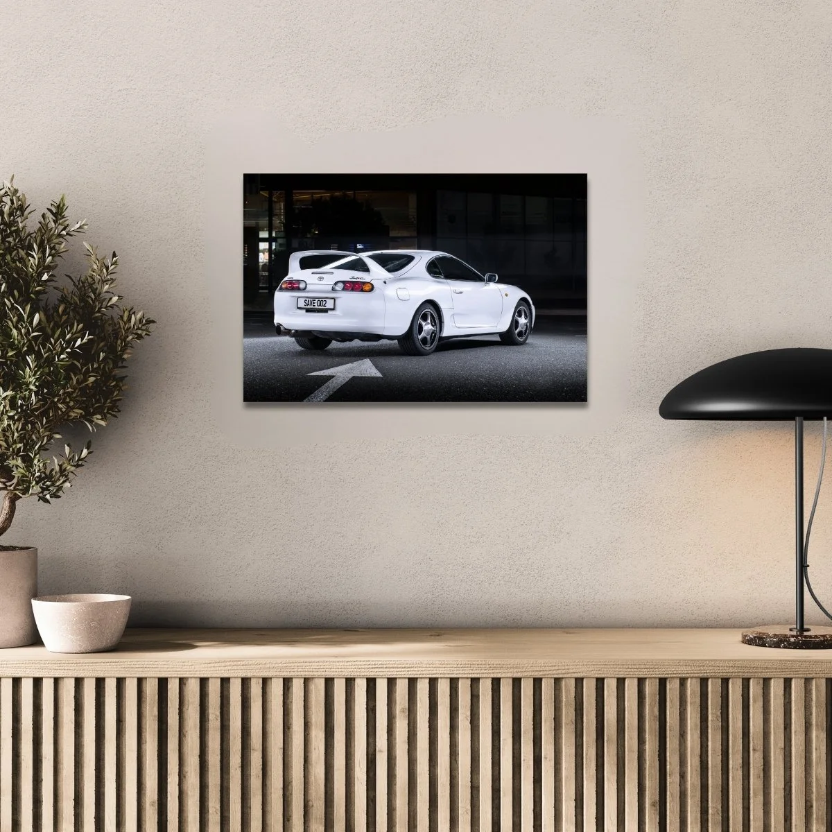 Photographie d’art Toyota Supra MKIV tirage 40x60 cm – Night Car Studio