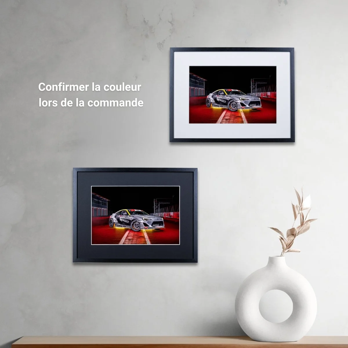 Photographie d’art Subaru BRZ Drift tirage 20x30 cm – Night Car Studio