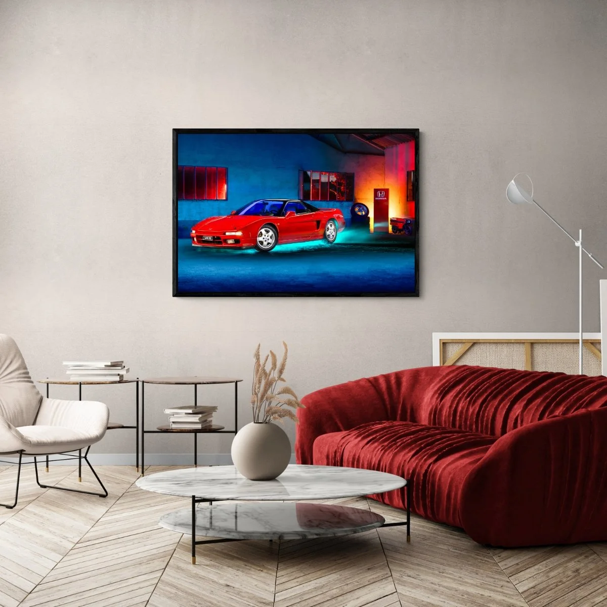 Photographie d’art Honda NSX GT2 Tribute tirage 80x120 cm – Night Car Studio