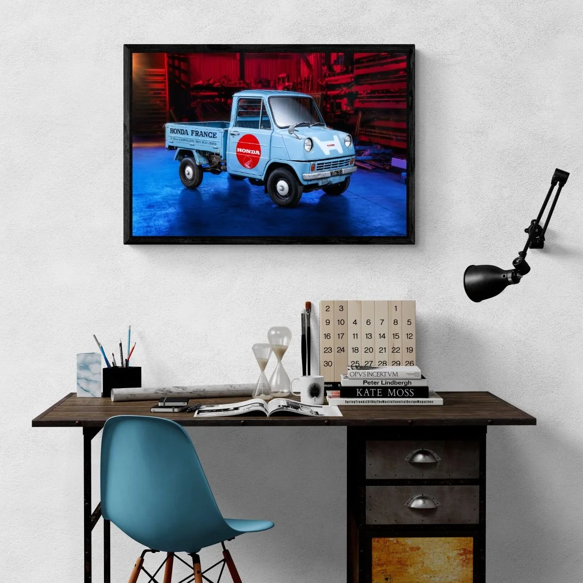 Photographie d’art Honda T360 tirage 60x90 cm – Night Car Studio