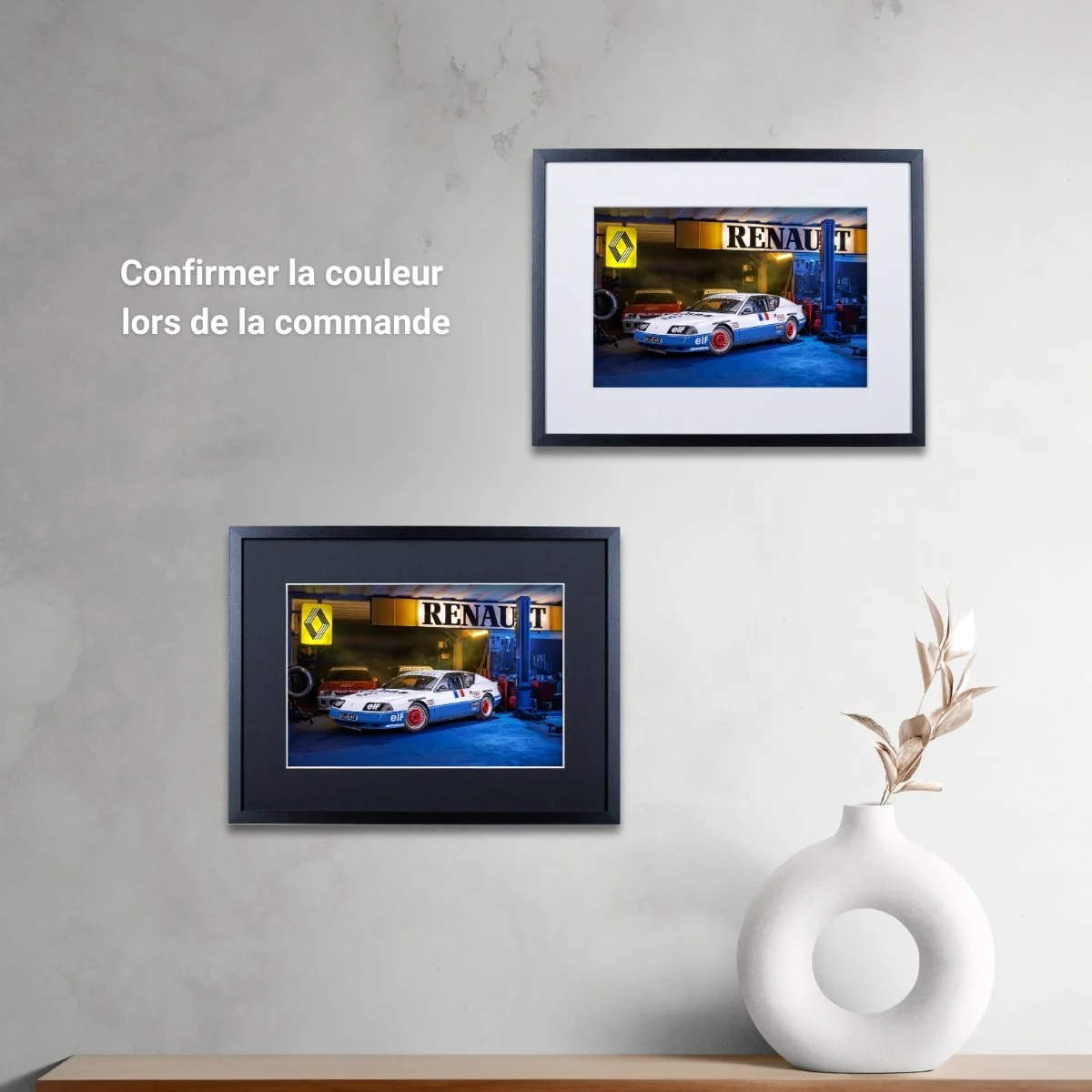 Photographie d’art Alpine GTA V6 Turbo Europacup tirage 20x30 cm – Night Car Studio