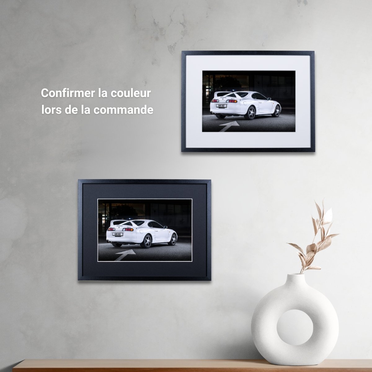 Photographie d’art Toyota Supra MKIV tirage 20x30 cm – Night Car Studio
