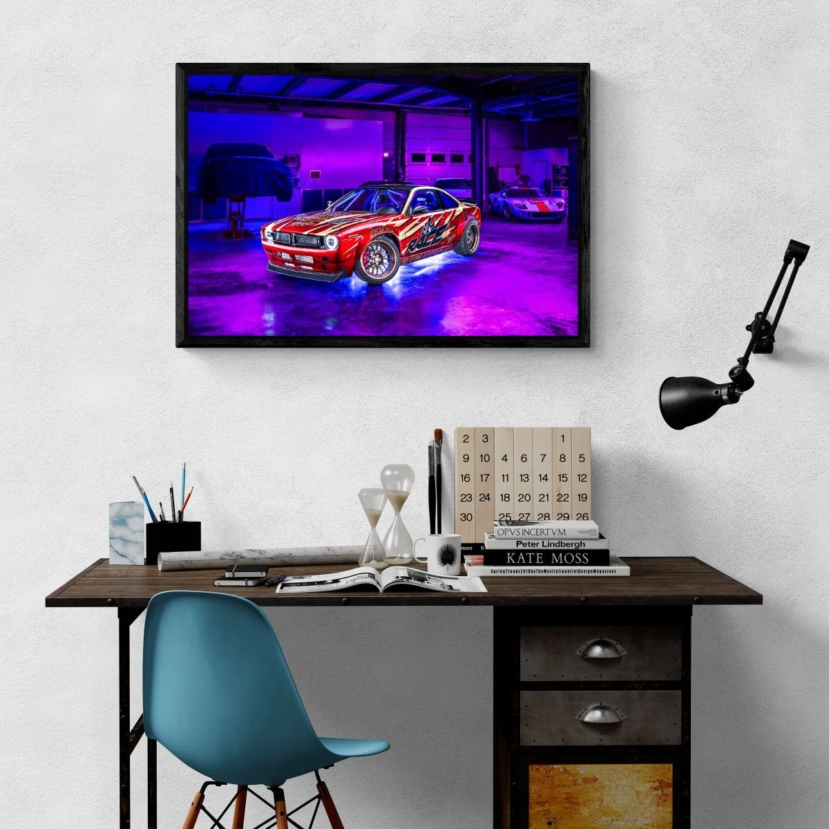 Photographie d’art Nissan Silvia S14 Rocket Bunny tirage 60x90 cm – Night Car Studio