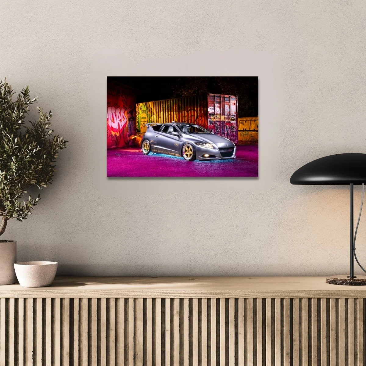 Photographie d’art Honda CR-Z Custom tirage 40x60 cm – Night Car Studio