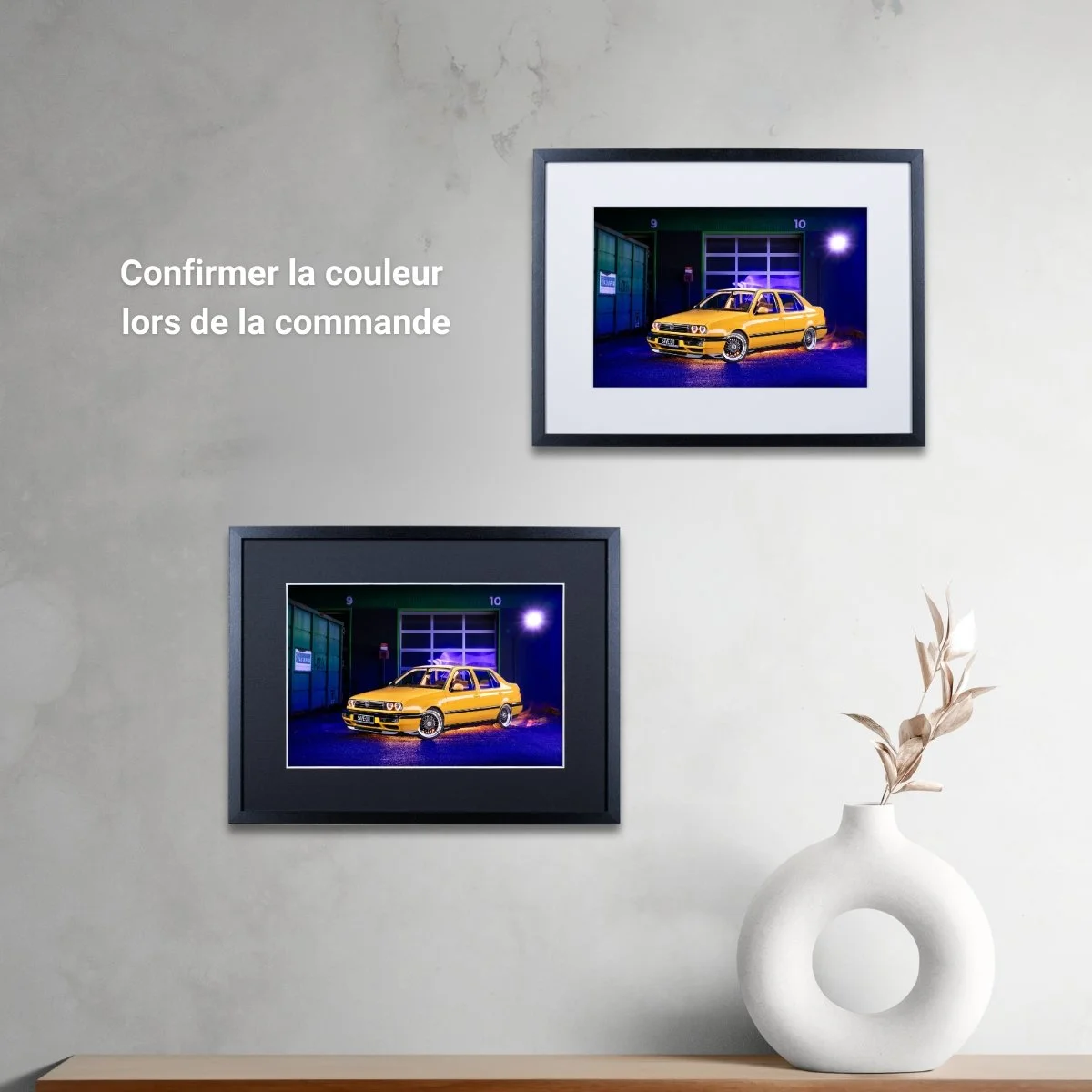 Photographie d’art VW Vento GTI tirage 20x30 cm – Night Car Studio