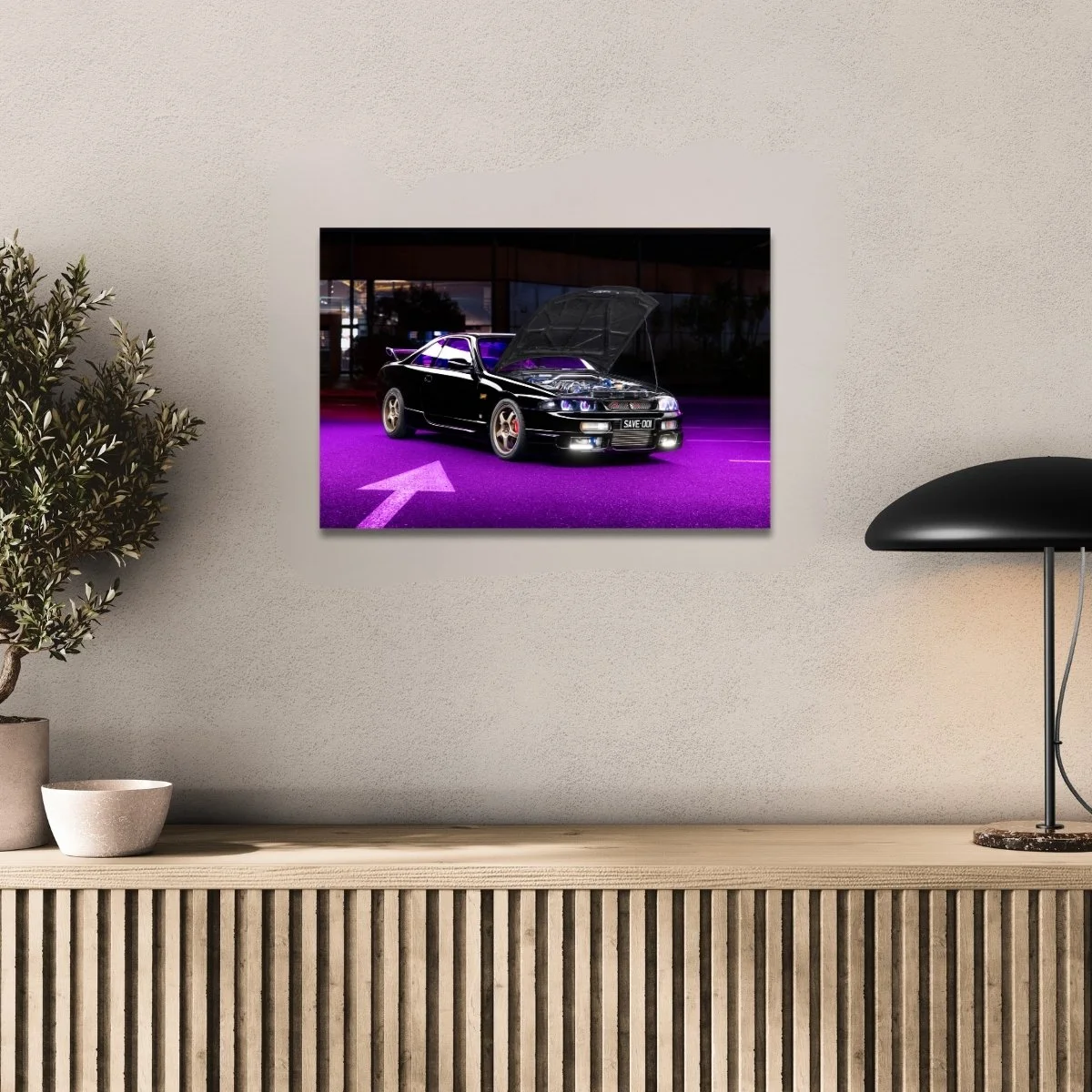 Photographie d’art Nissan Skyline R33 tirage 40x60 cm – Night Car Studio