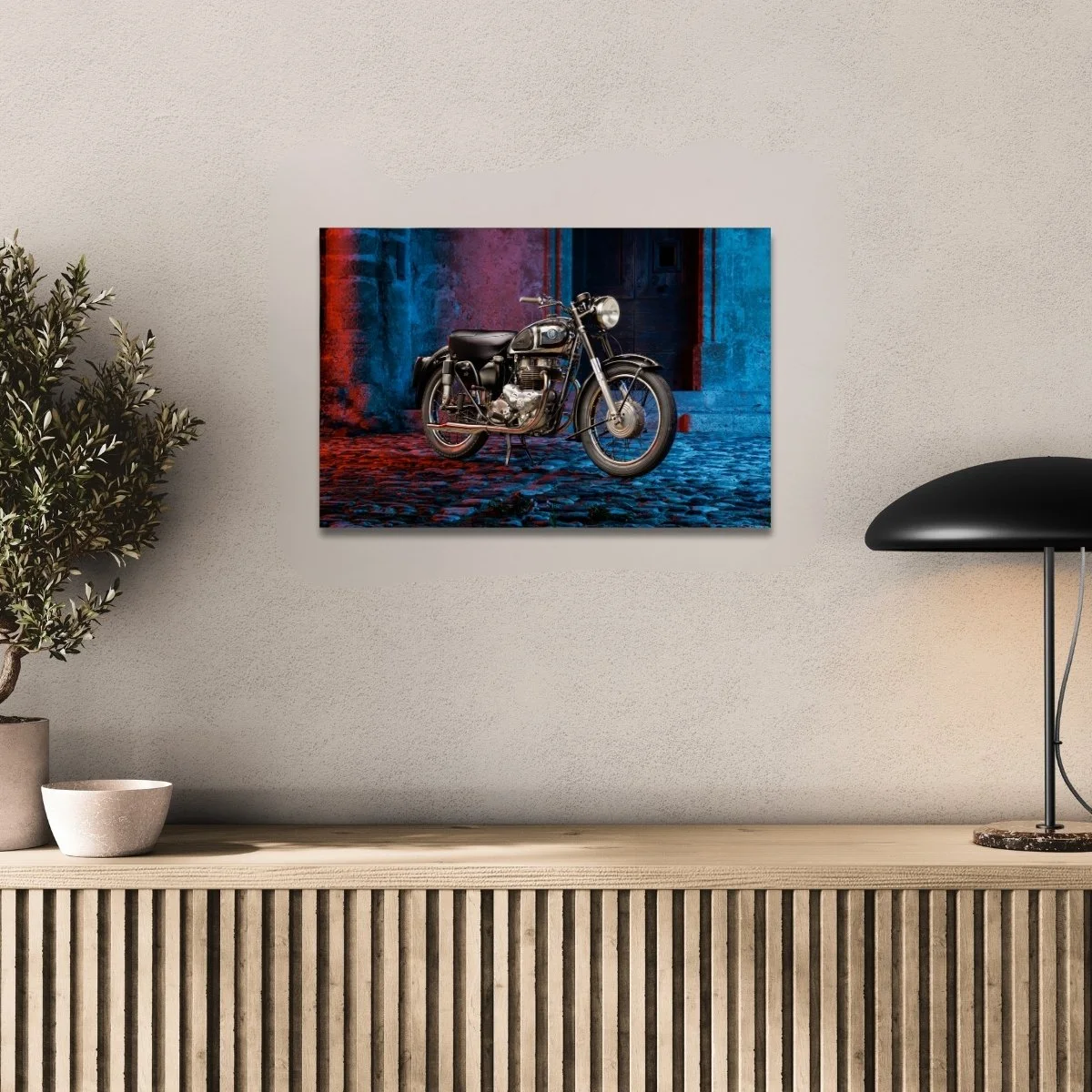 Photographie d’art AJS Model 20 tirage 40x60 cm – Night Car Studio