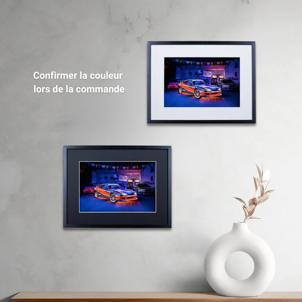 Photographie d’art Nissan Silvia S15 Mona Lisa Tokyo Drift tirage 20x30 cm – Night Car Studio