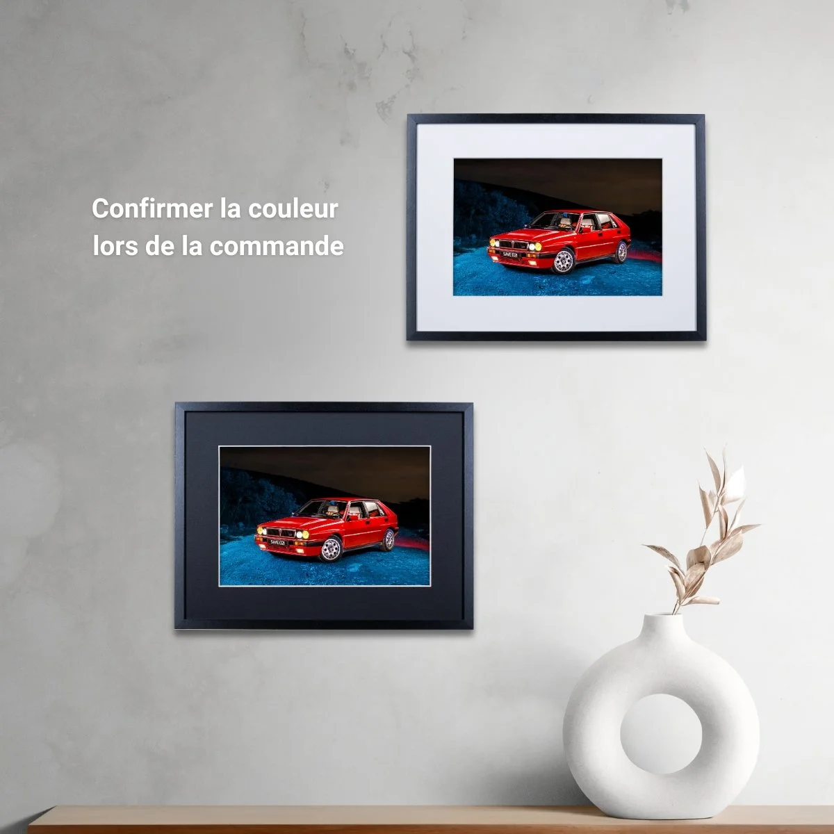 Photographie d’art Lancia Delta HF Integrale tirage 20x30 cm – Night Car Studio