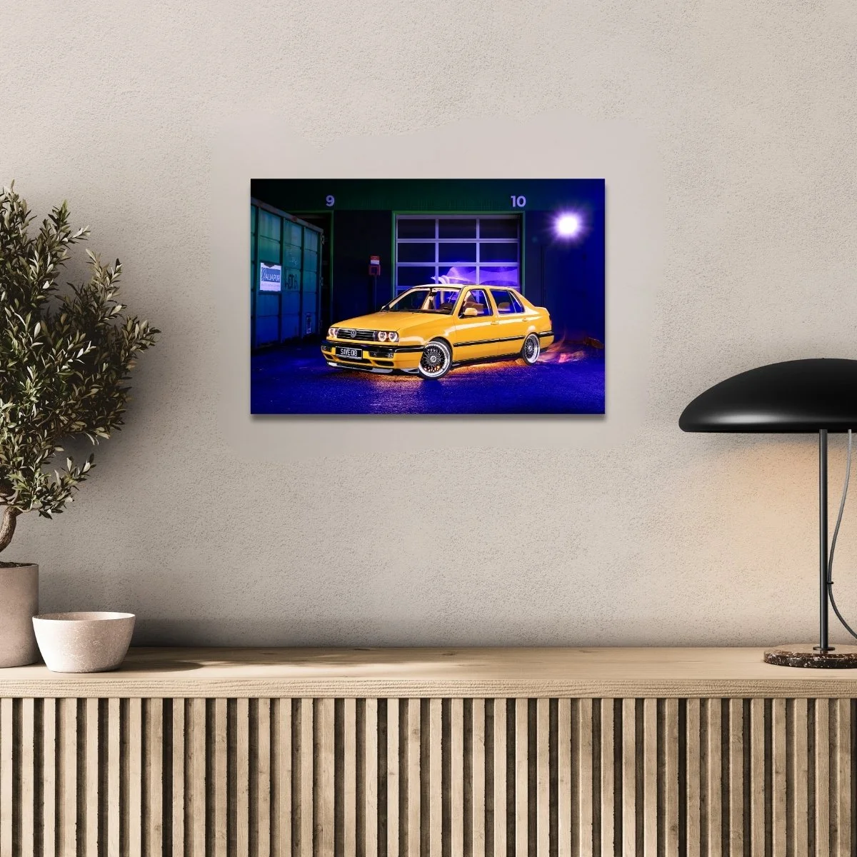 Photographie d’art VW Vento GTI tirage 40x60 cm – Night Car Studio