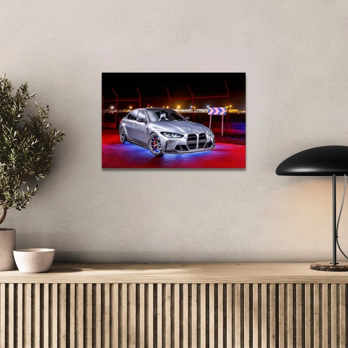 Photographie d’art BMW M3 G80 Competition tirage 40x60 cm – Night Car Studio