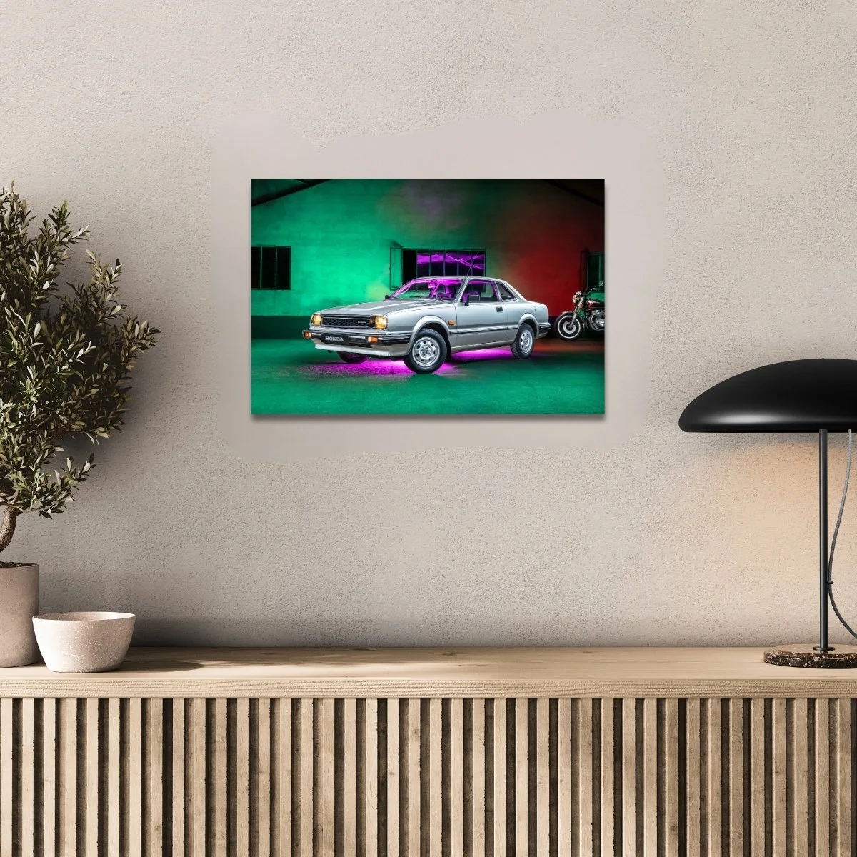 Photographie d’art Honda Prelude 1G tirage 40x60 cm – Night Car Studio