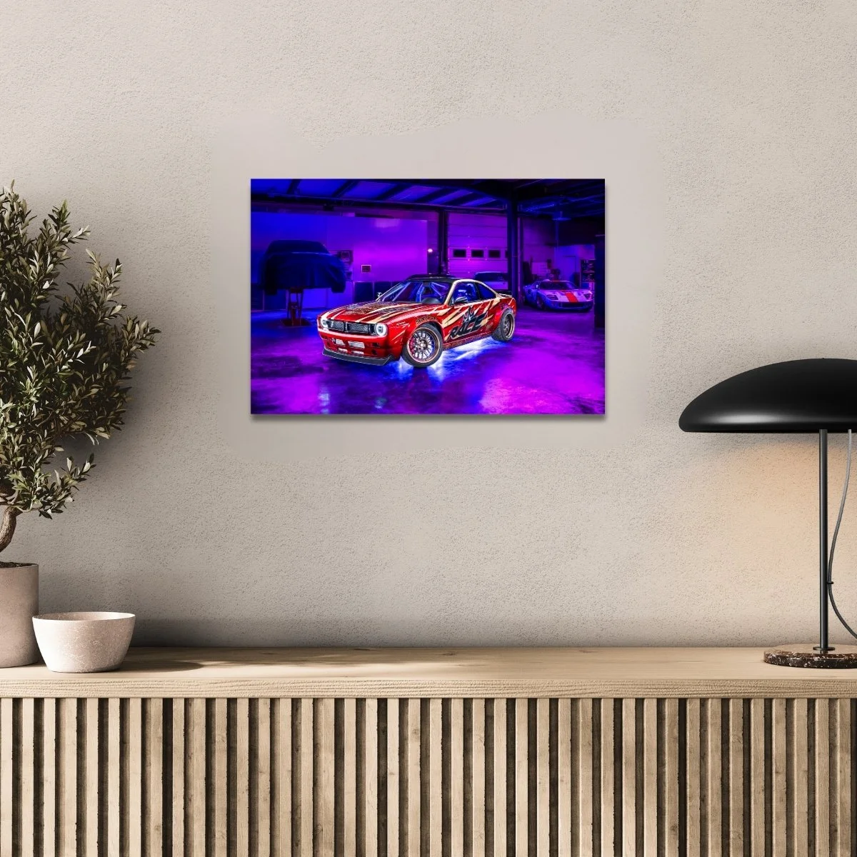 Photographie d’art Nissan Silvia S14 Rocket Bunny tirage 40x60 cm – Night Car Studio