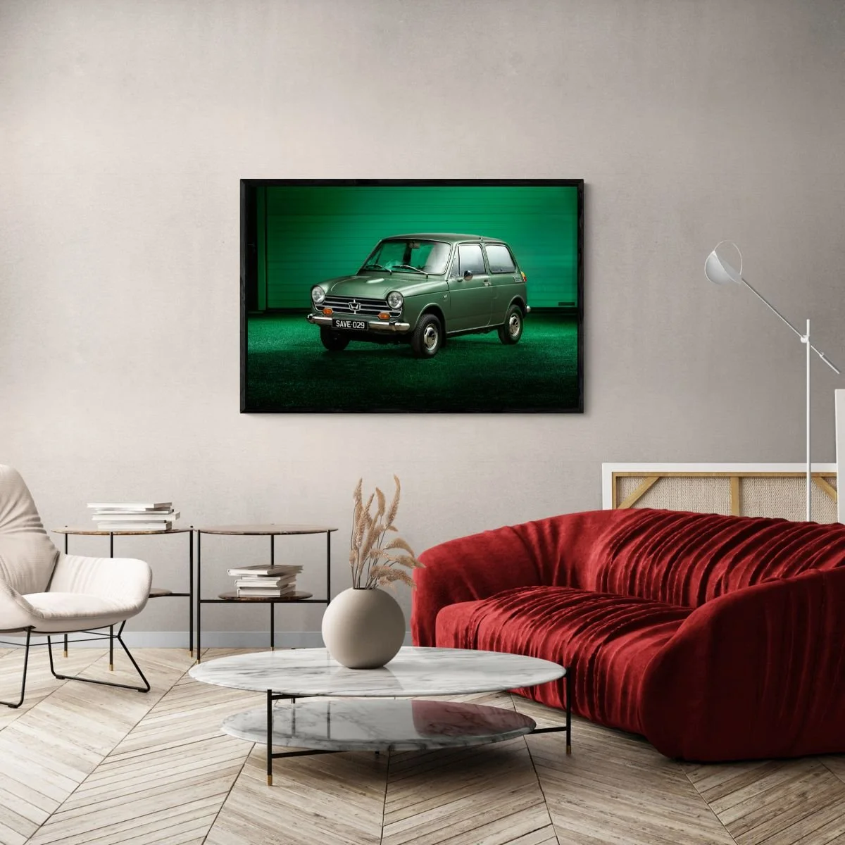 Photographie d’art Honda N600 tirage 80x120 cm – Night Car Studio