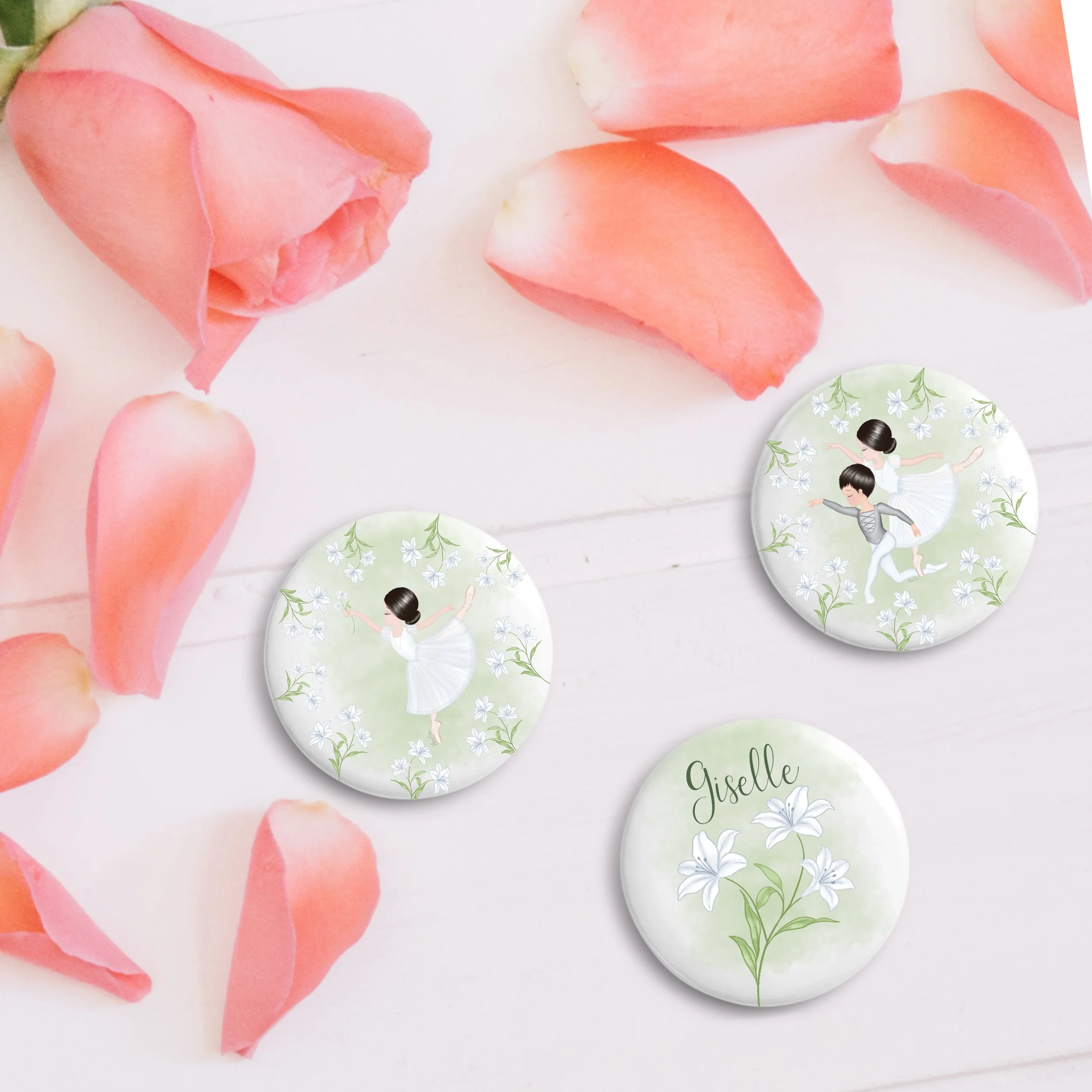 Giselle Pin Buttons