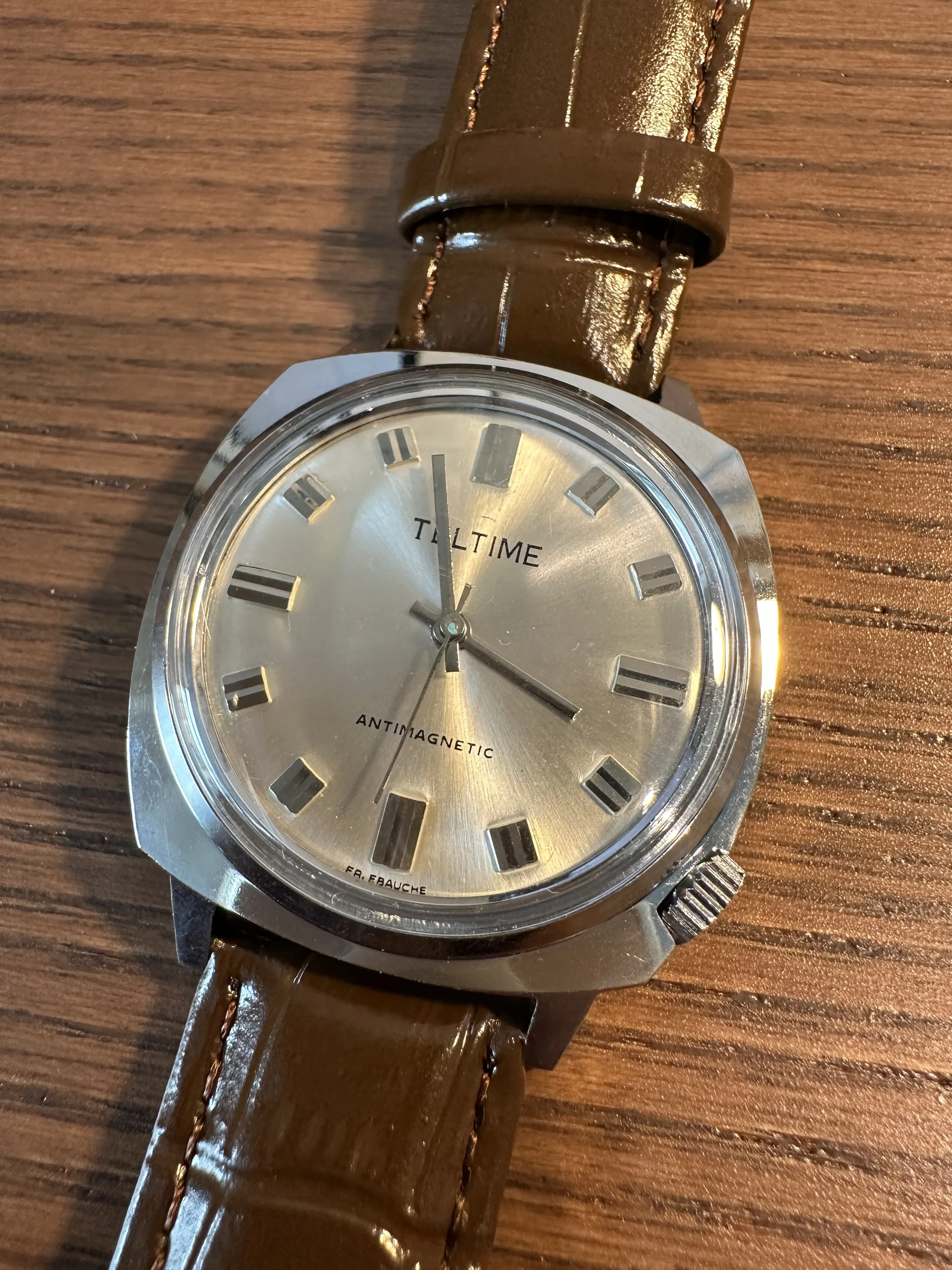 Vintage 70s watch manual winding from Teltime