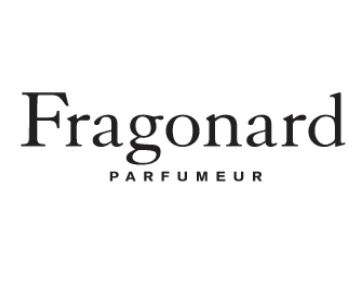 Logo de la marque Fragonard Parfumeur en noir et blanc.