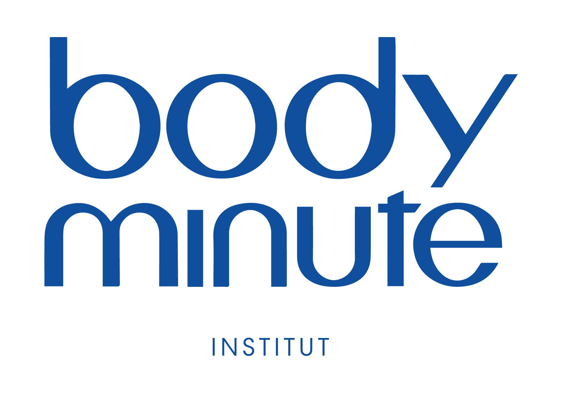 Logo du Body Mnute Institute en texte bleu foncé sur fond noir, avec le mot 'body' écrit en lettres minuscules, suivi de 'mind' et 'INSTITUT' en dessous.