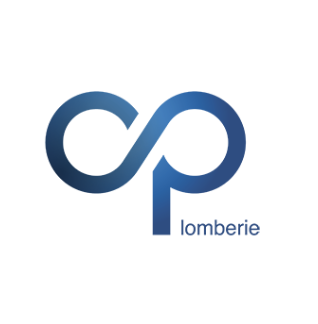 Logo avec le texte 'lp lomberie' en bleu, combinant un symbole de boucle ou de lien.