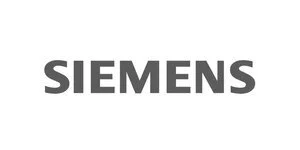 Siemens logo in gray text
