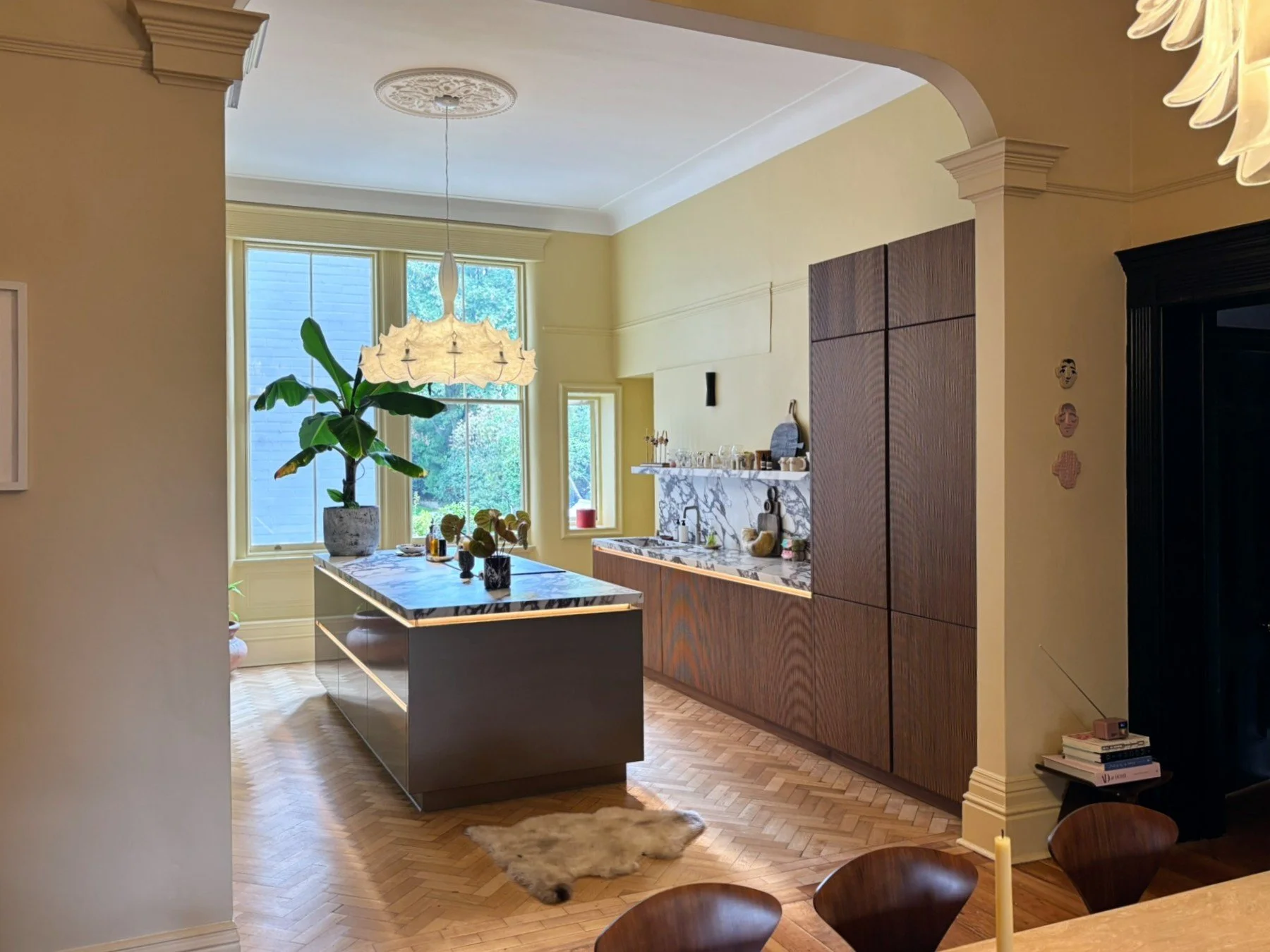 Stacey Dooley’s Fluted Walnut Kitchen in Liverpool