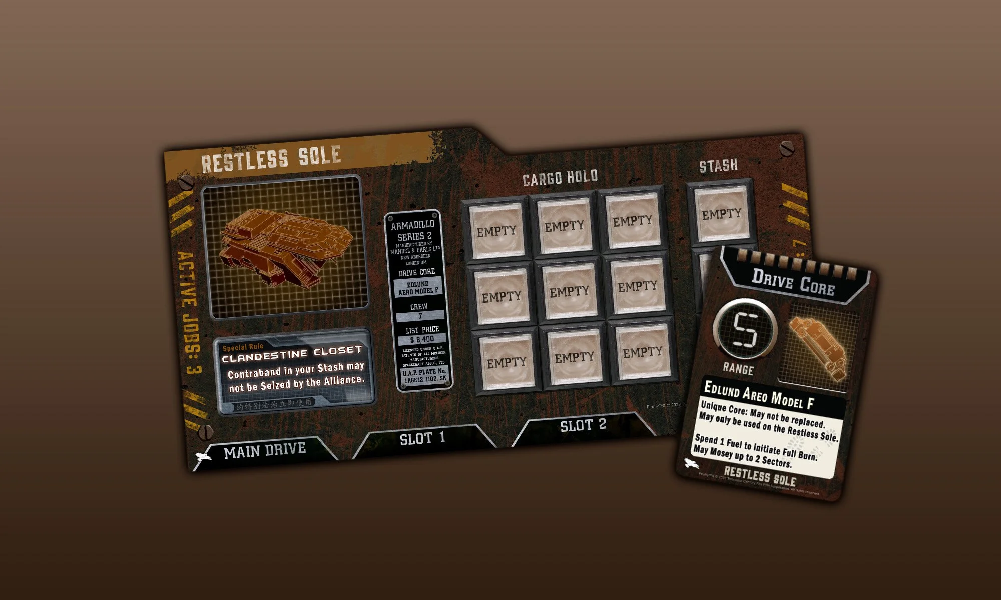Firefly: the Game, Still Flyin' expansion components