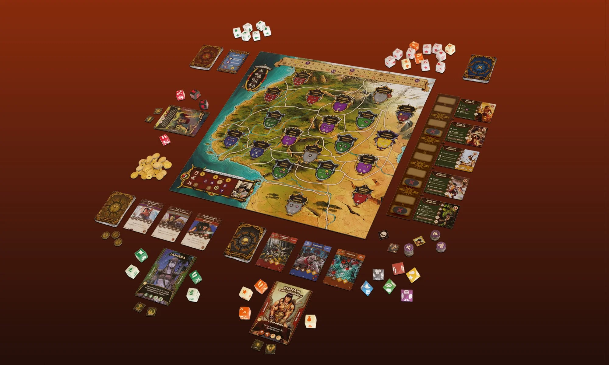 The Adventures of Conan board game spill