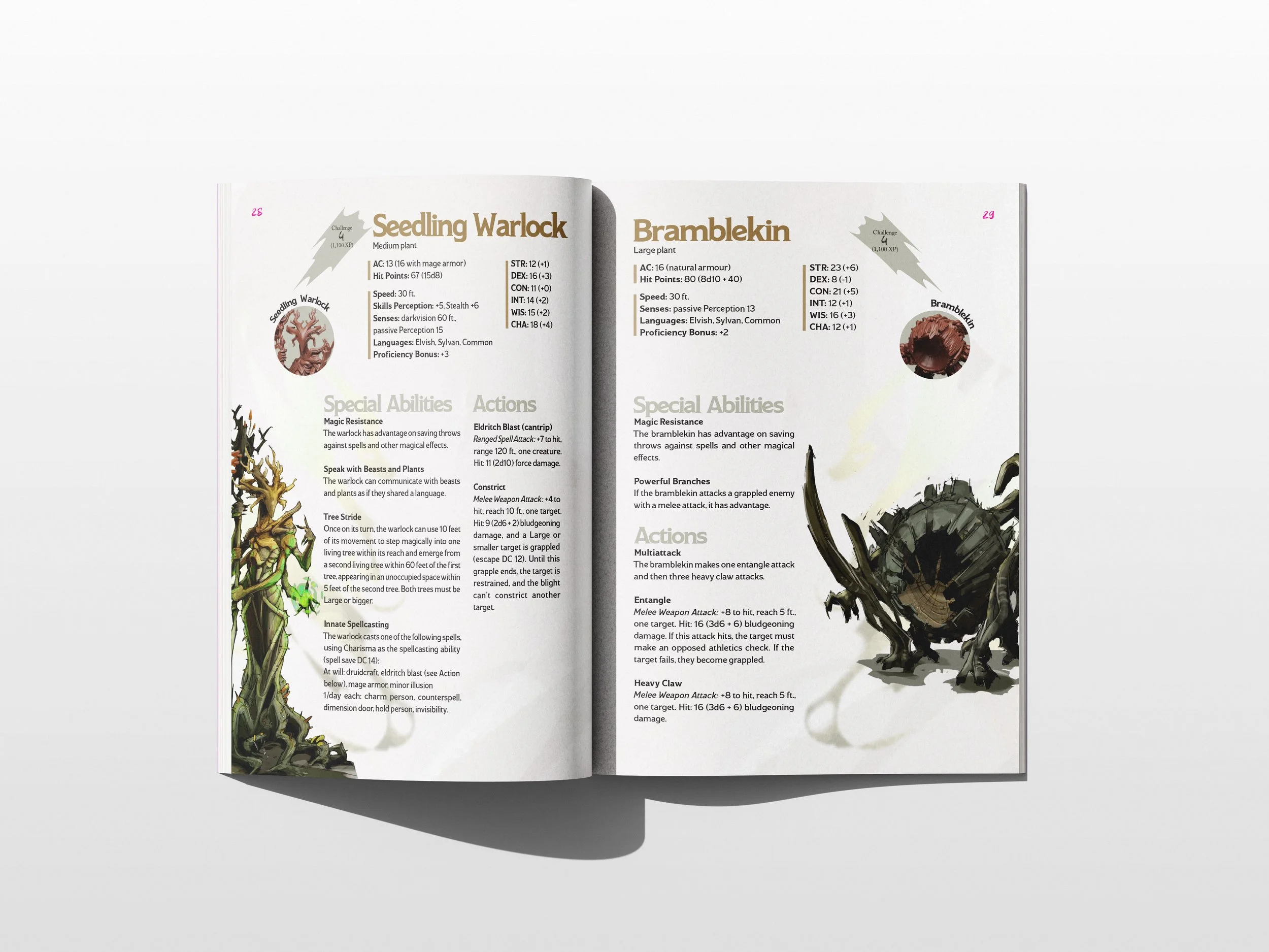 Epic Encounters: Forest of the Damned rulebook spread 4
