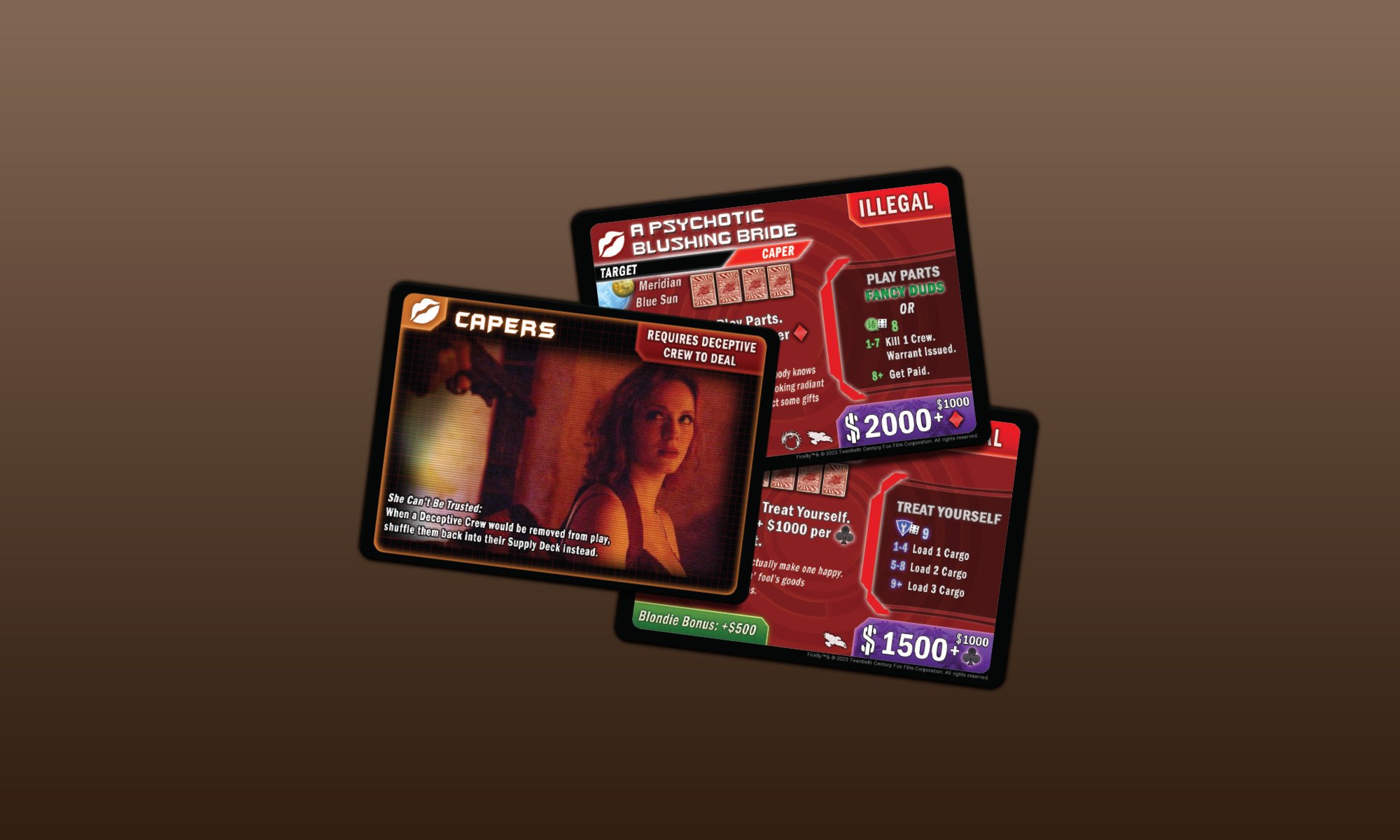 Firefly: the Game, capers deck